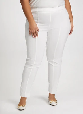 Pantalon longueur cheville à jambe étroite