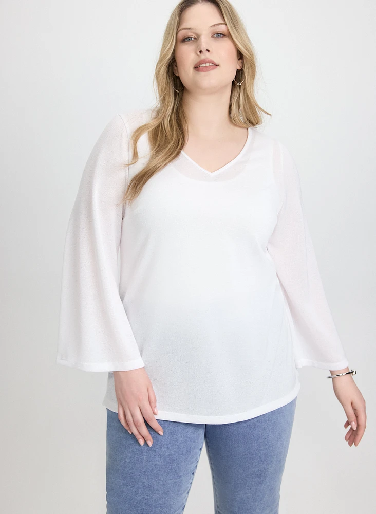Bell Sleeve Pullover Top