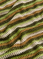 Camisole rayée en mailles crochetées