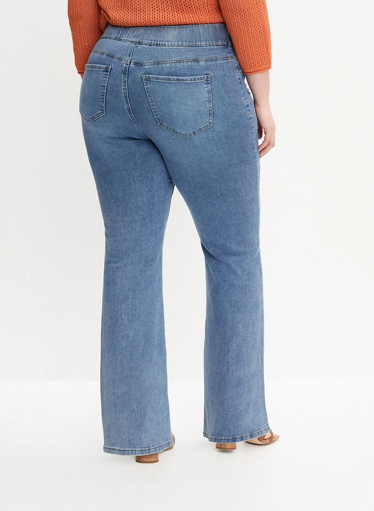 Melanie Lyne - Chain Trim Flare-Leg Jeans