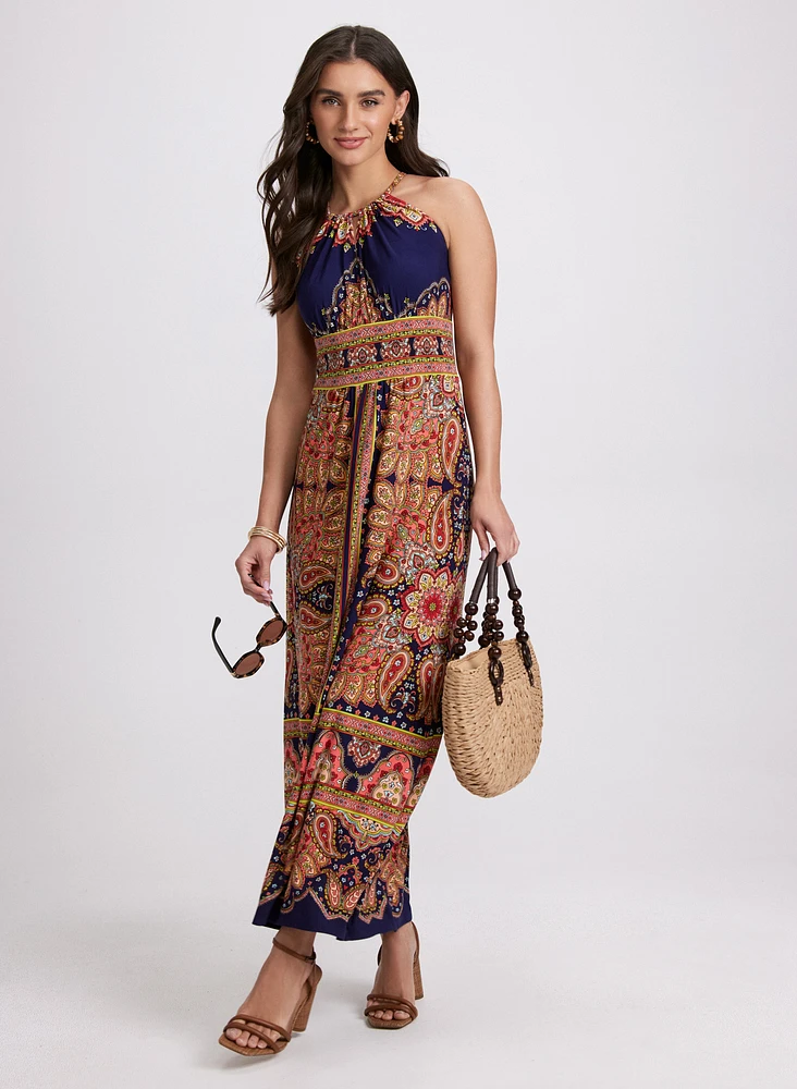 Paisley Print Dress