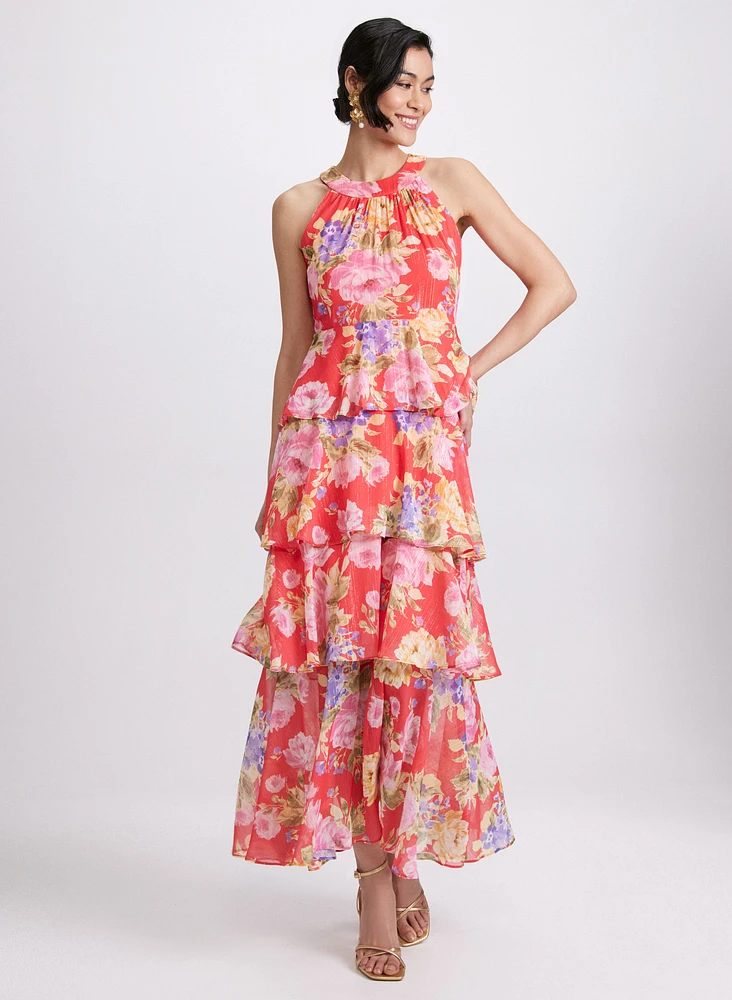 Tiered Floral Dress