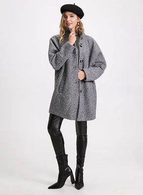 Bouclé Dolman Sleeve Coat