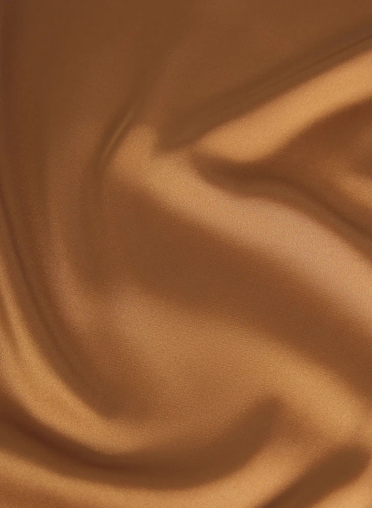 Satin Drop Shoulder Top