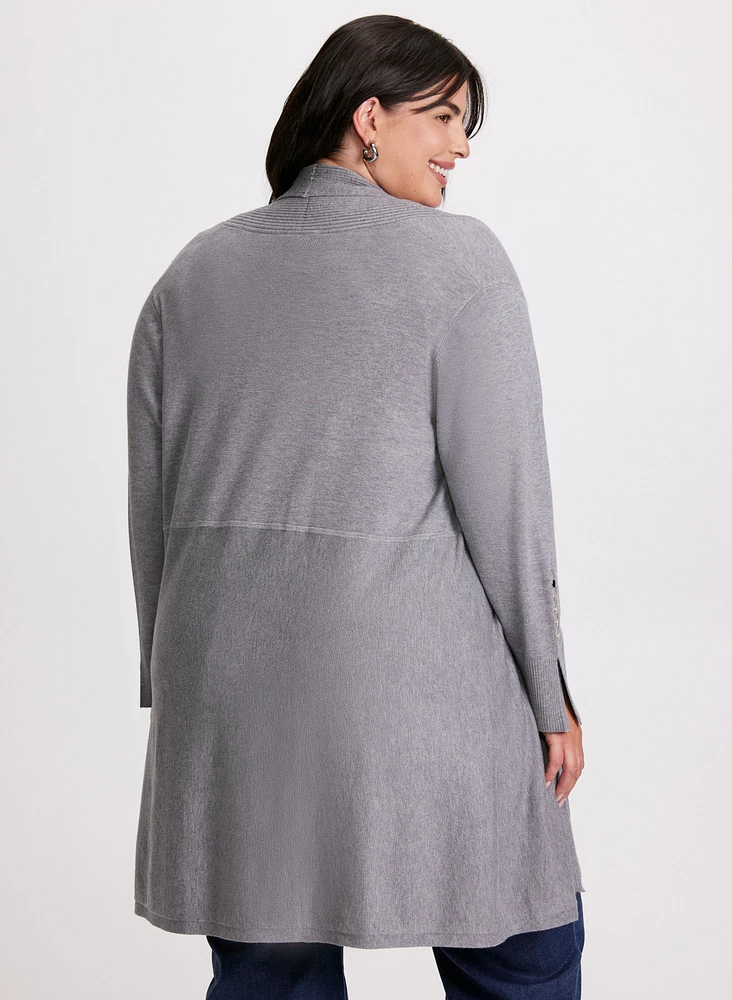 Cardigan ouvert à bouton