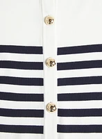 Stripe Knit Cardigan