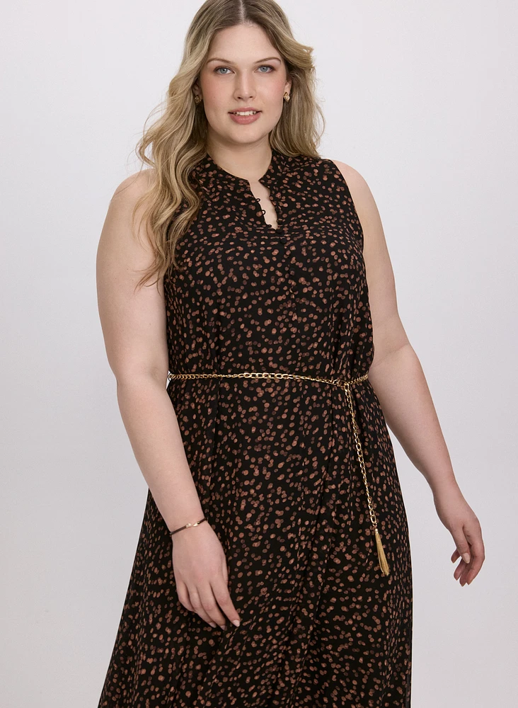 Dot Print Dress