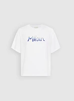 T-shirt à texte en paillettes