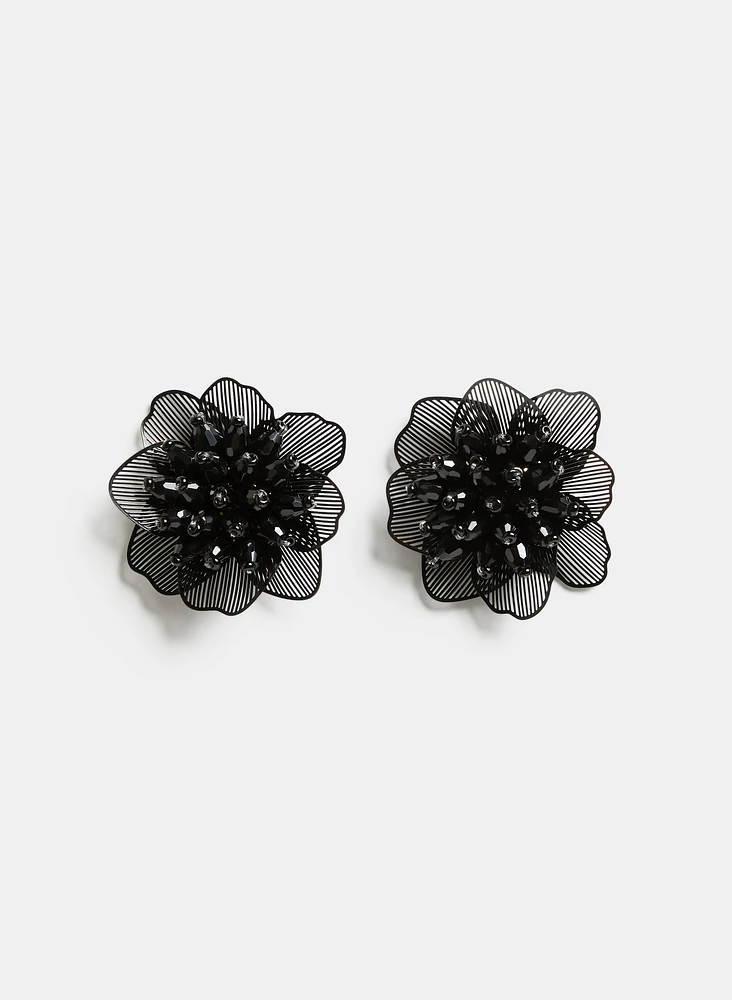 Boucles d'oreilles en fleur