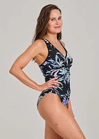 Maillot de bain à une pièce tropical