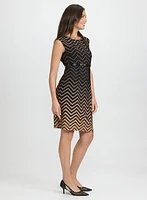 Zigzag Print Dress