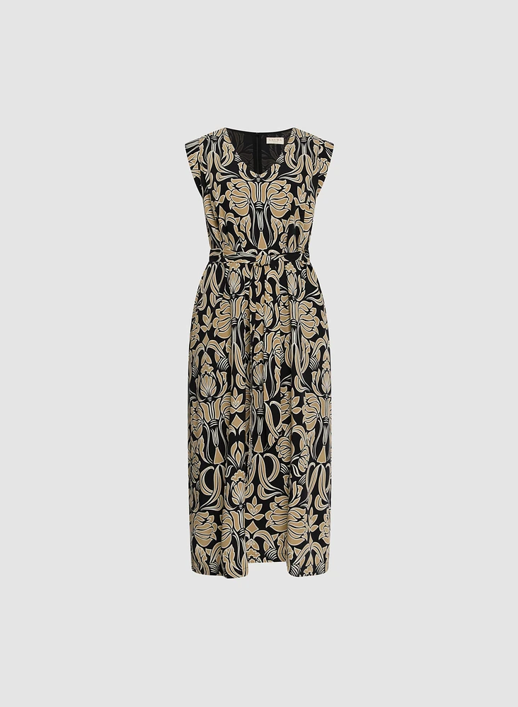 Robe maxi à imprimé floral