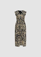 Robe maxi à imprimé floral