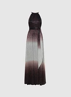 Halter Neck Ombre Effect Dress