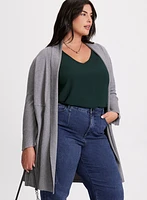 Cardigan ouvert à bouton