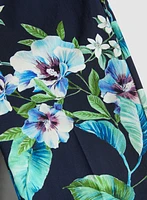 Pantalon cheville floral à enfiler