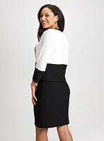 Ensemble veste et robe à bloc de couleurs