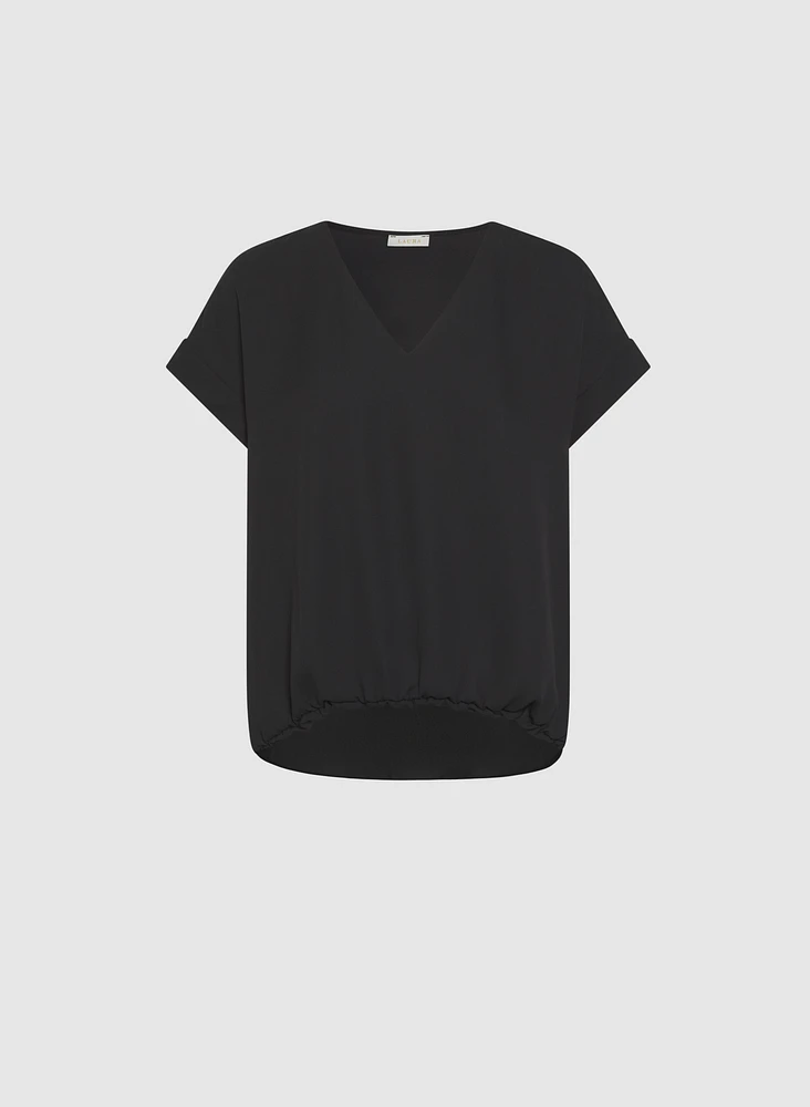 Blouse à ourlet bullé