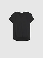 Blouse à ourlet bullé