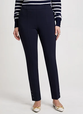 Slim Pull-On Ankle Pants