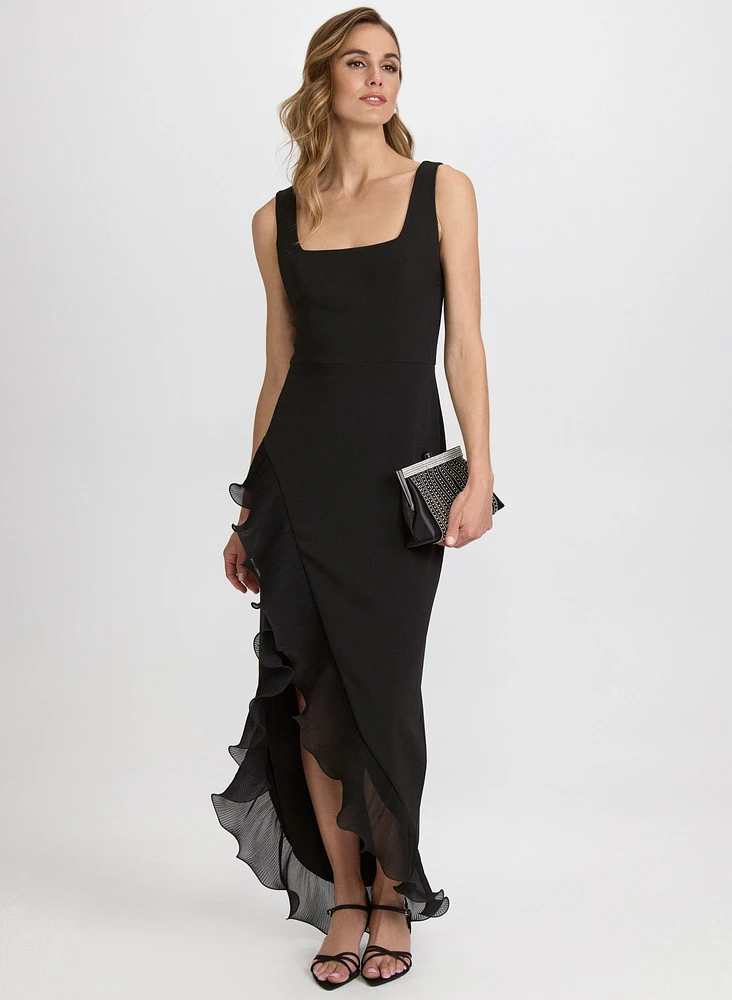 Robe à ourlet volanté