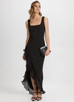 Robe à ourlet volanté