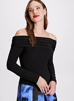 Solid Off-The-Shoulder Top