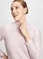 Ottoman Knit Mock Neck Top