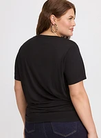 T-shirt à encolure en V