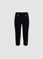Straight Leg Pull-On Capris