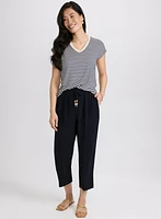 Straight-Leg Drawstring Capris