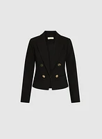 Cropped Double-Breasted Blazer