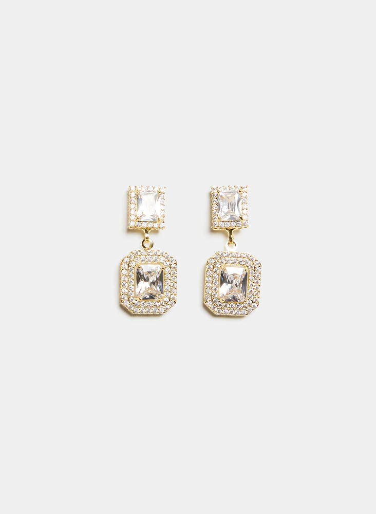 Cubic Zirconia Dangle Earrings