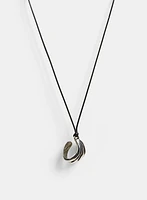 Open Ring Pendant Necklace