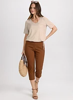 Drawstring Hem T-Shirt