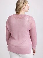 Pull en tricot ajouré