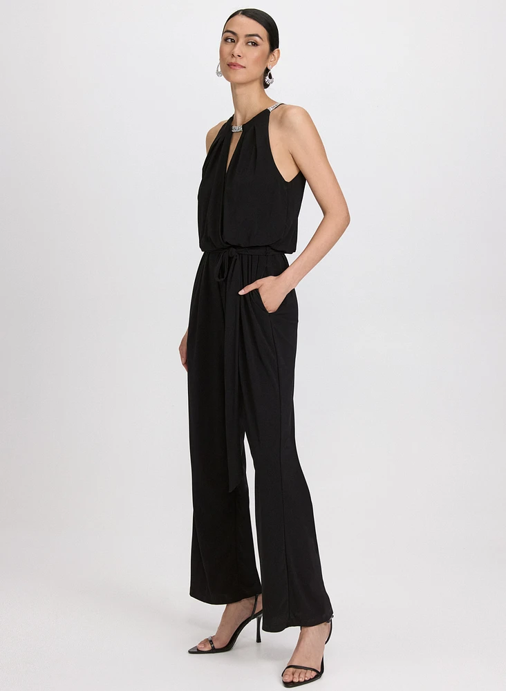 Sleeveless Jersey Jumpsuit