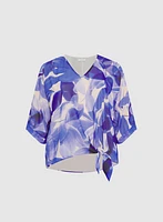 Leaf Print Blouse