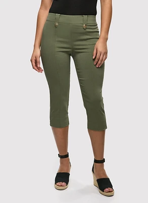 Straight Leg Pull-On Capris