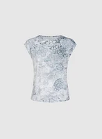 Paisley Burnout T-Shirt