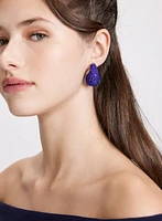 Boucles d'oreilles goutte d'eau à cristaux