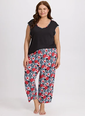 Tropical Print Pyjama Set