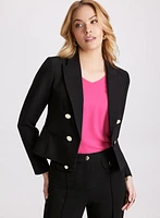 Cropped Double-Breasted Blazer