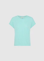 Linen-Blend T-Shirt
