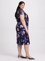 Floral Flutter Sleeve Dress