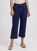 Cropped Wide-Leg Jeans