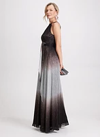 Halter Neck Ombre Effect Dress