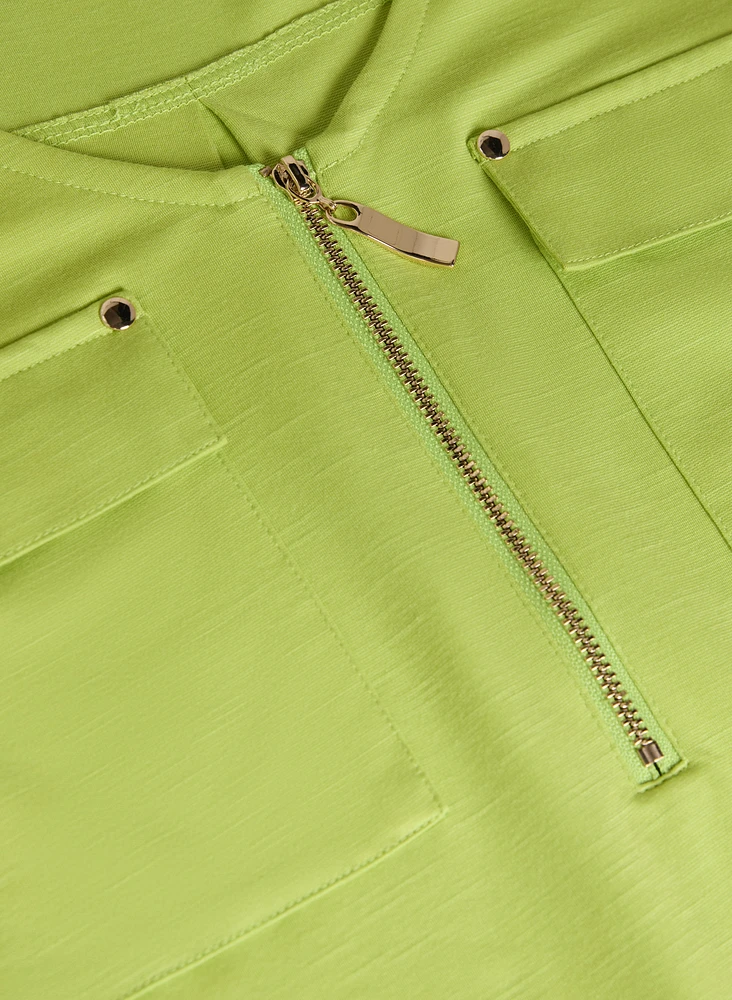 Zip Closure Tank Top