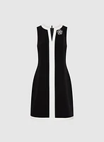 Contrast Trim Dress