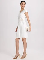 Robe fourreau effet portefeuille